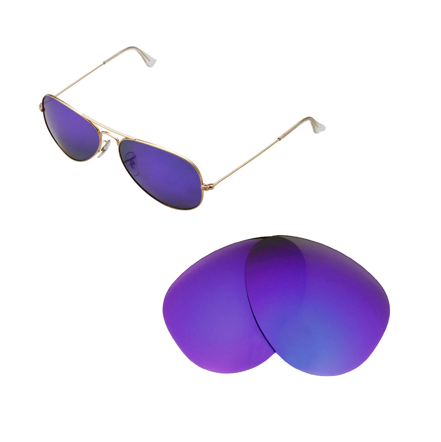 Ray ban 2025 lenti viola